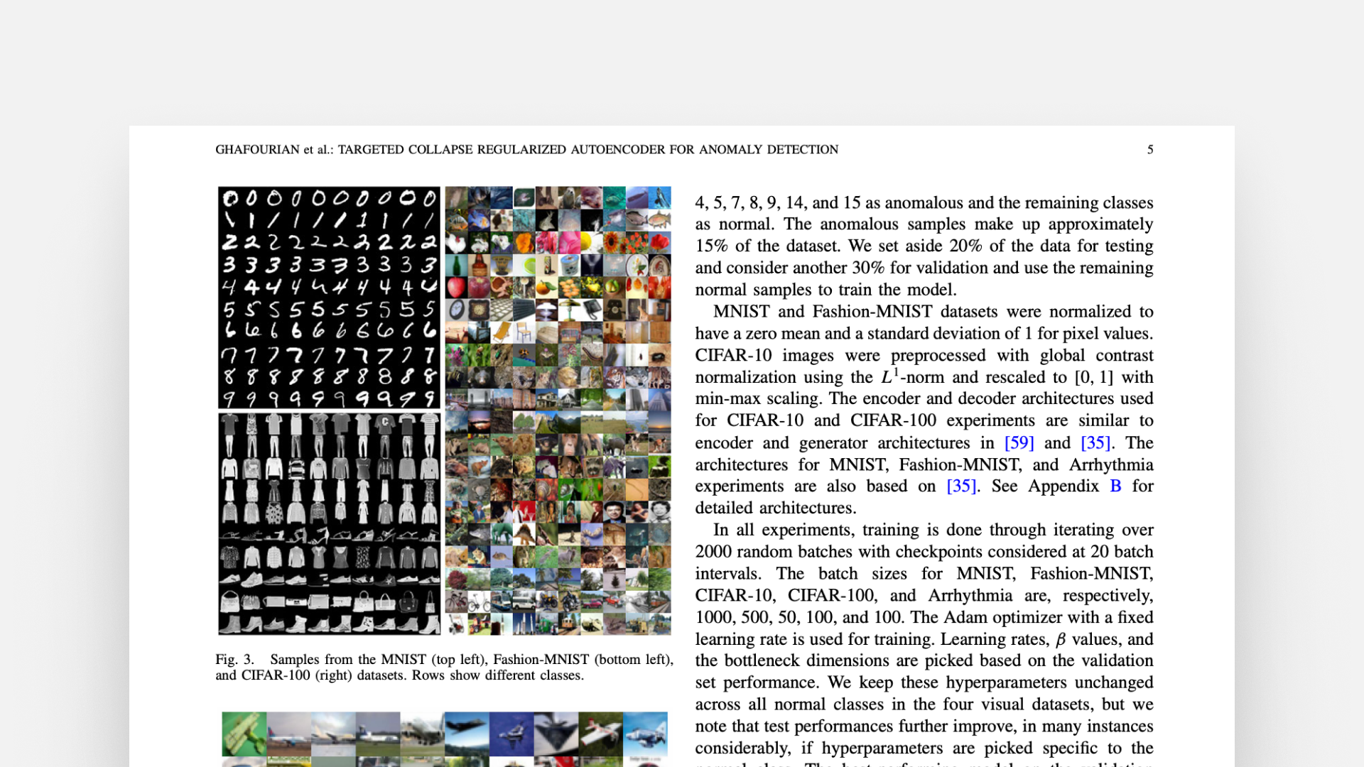 Targeted collapse regularized autoencoder for anomaly detection: black hole at the center